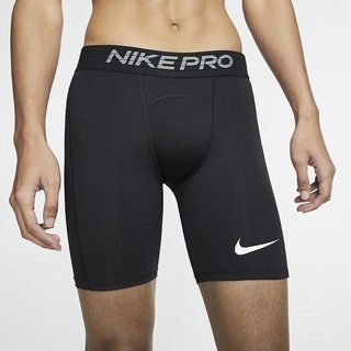 Pantaloni Scurti Nike Pro Barbati Negrii Albi | ELCS-14968